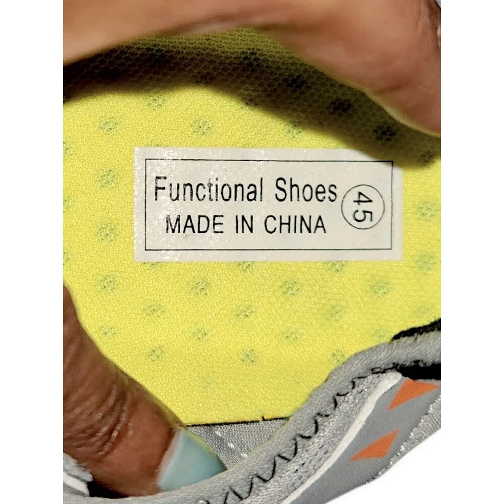 Watelves Men's Or Women's Water Shoes Barefoot Trail Runner Wide Toe Box Size 45